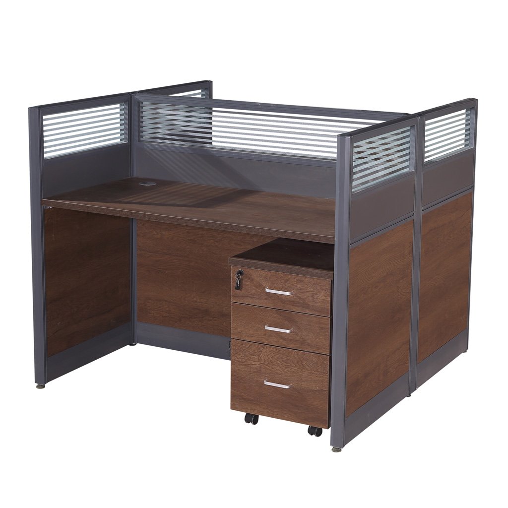 WS1835 Brown Workstation Desk - Image 4