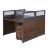 WS1835 Brown Workstation Desk - Thumbnail Image 6